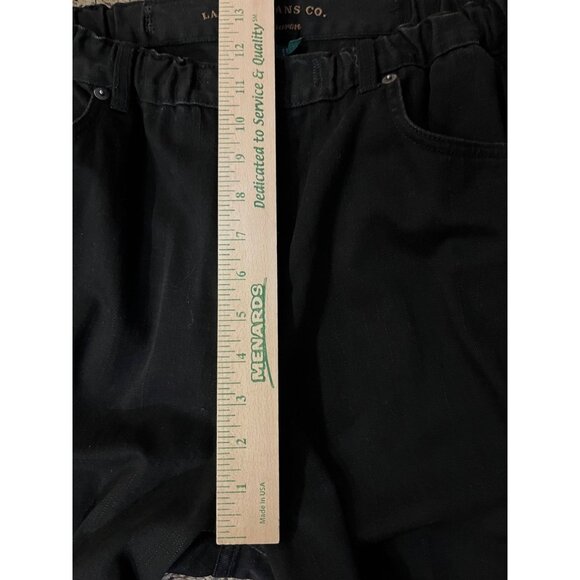 Lauren Jeans Co. By Ralph Lauren Womens 14? Black Handmade Elastic Waist Pants - Picture 11 of 13